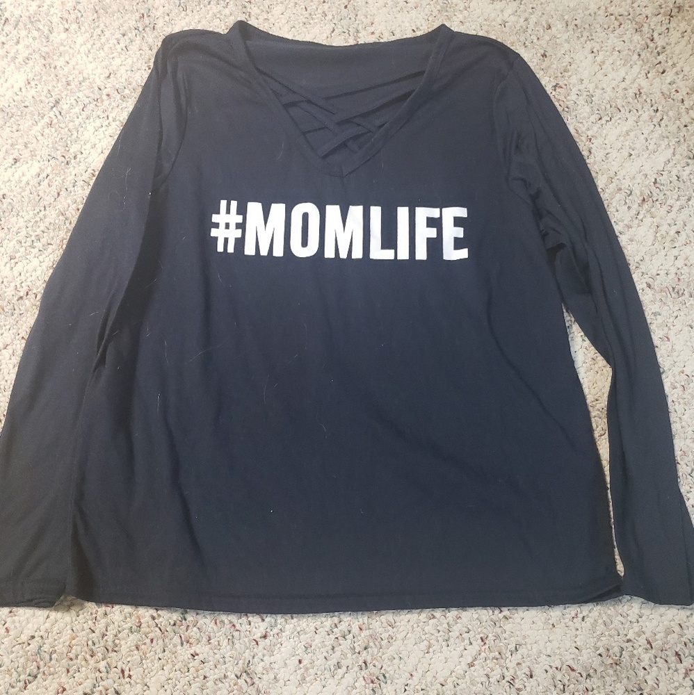 Long sleeve criss cross front